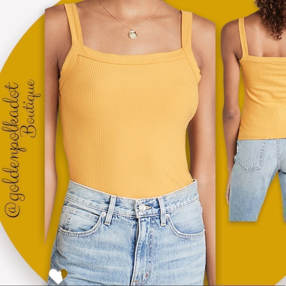 Reformation Rochelle Size Lg  NWT OCHRE color (mustard) Brat Girl Summer - Picture 4 of 10